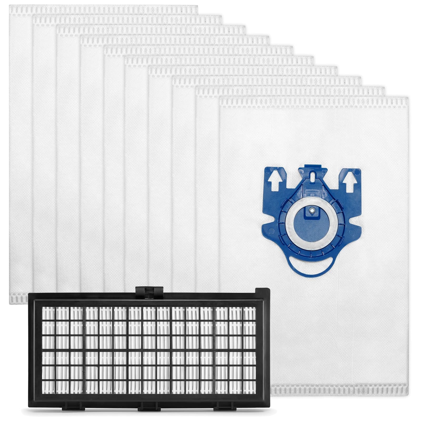 Rengjøringspakke: Støvsugerposer 10 stk + HEPA-filter - passer til  Miele S700-S799