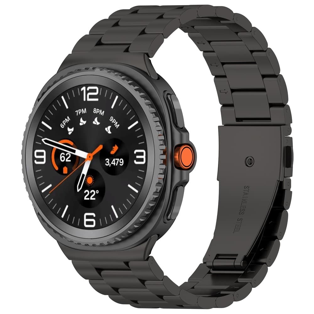 Samsung Galaxy Watch 8 44mm Stilig reim i titan, Svart