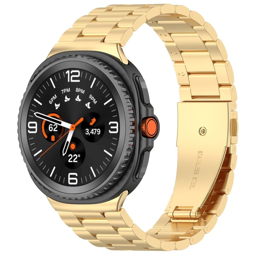 Samsung Galaxy Watch 8 44mm Elegant lenkereim i metall, Gull