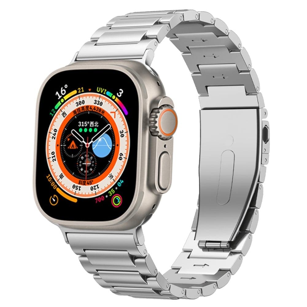 Apple Watch Ultra 49mm 3rd Gen Stilig reim i titan, Sølv