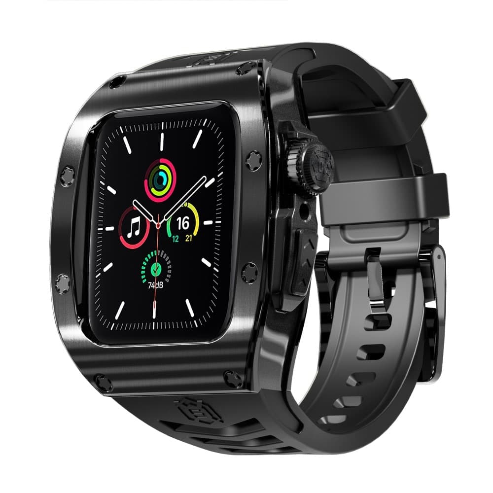 Apple Watch Series 8 45mm High Brushed Metal Deksel+Reim, Black