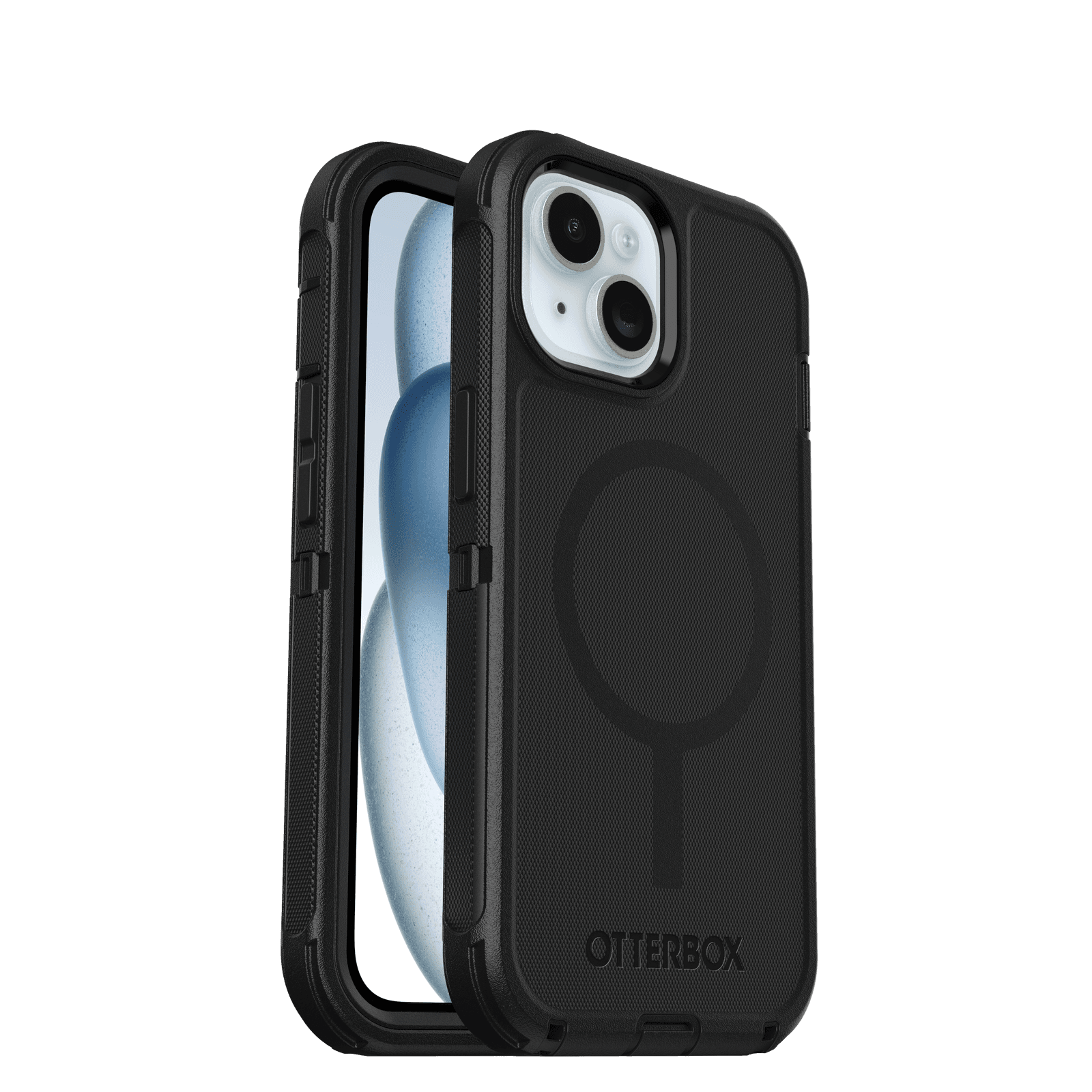 iPhone 15 Defender - Robust mobildeksel med høy beskyttelsesgrad, Svart