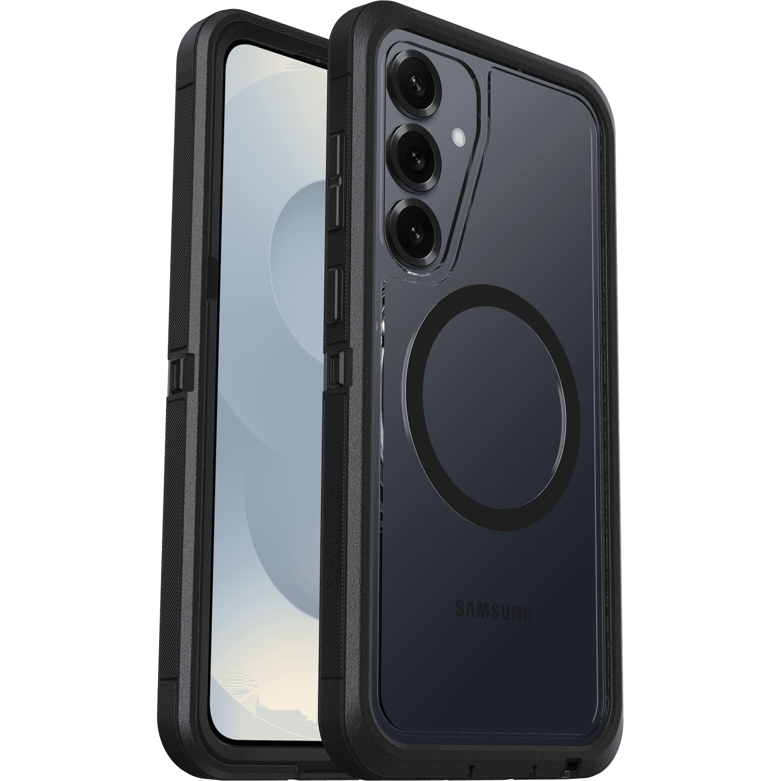 Samsung Galaxy S25 Plus Defender XT Riktig støtsikkert MagSafe-deksel, Svart/gjennomsiktig