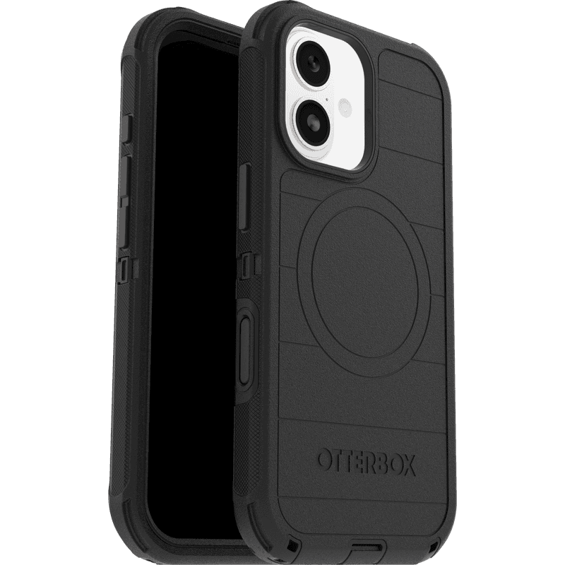 iPhone 17 Defender - Robust MagSafe mobildeksel med høy beskyttelsesgrad, Svart