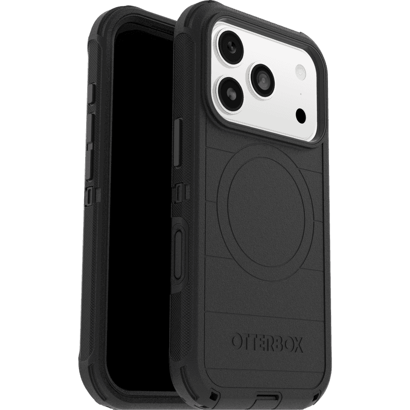 iPhone 17 Pro Defender - Robust MagSafe mobildeksel med høy beskyttelsesgrad, Svart