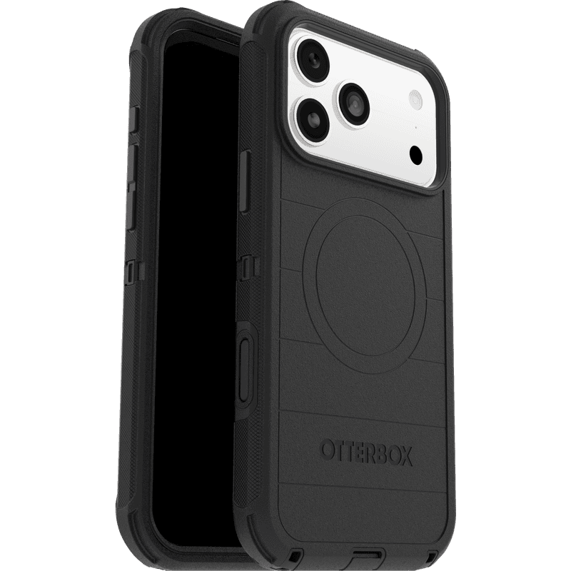 iPhone 17 Pro Max Defender - Robust MagSafe mobildeksel med høy beskyttelsesgrad, Svart