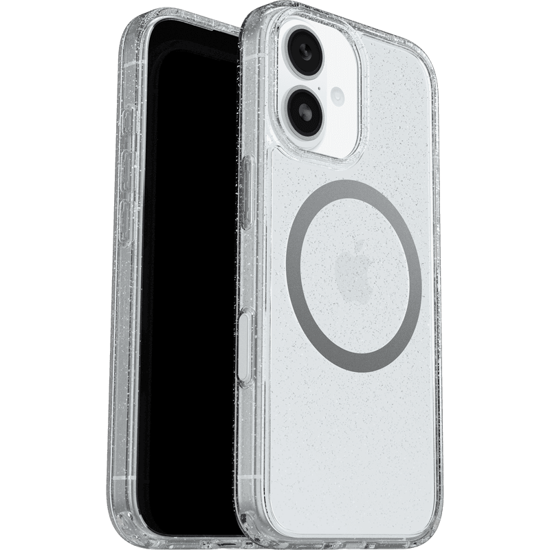 iPhone 17 Støtsikkert MagSafe-deksel Symmetry Plus, Stardust Glitter