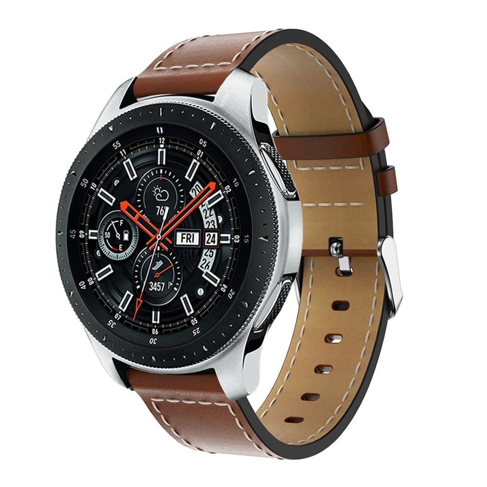 Samsung Galaxy Watch 46mm Reim i ekte skinn, Cognac