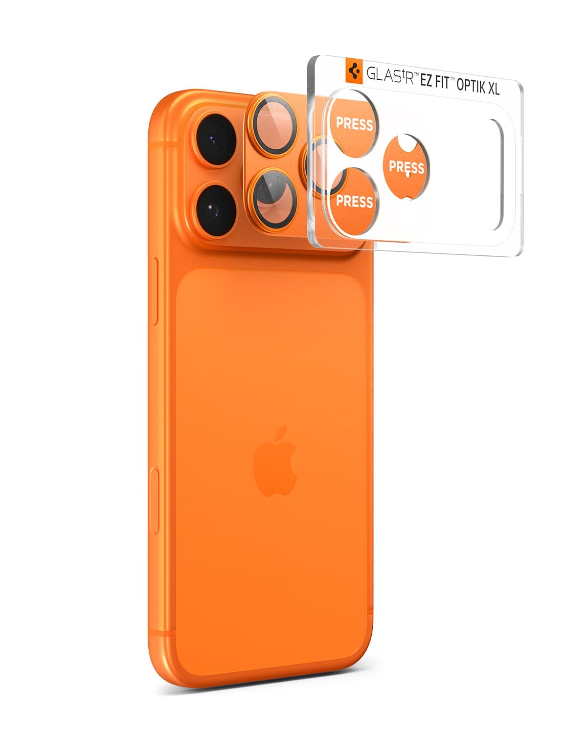 iPhone 17 Pro Max EZ Fit Kamerabeskyttelse - Optik Pro XL, Oransje