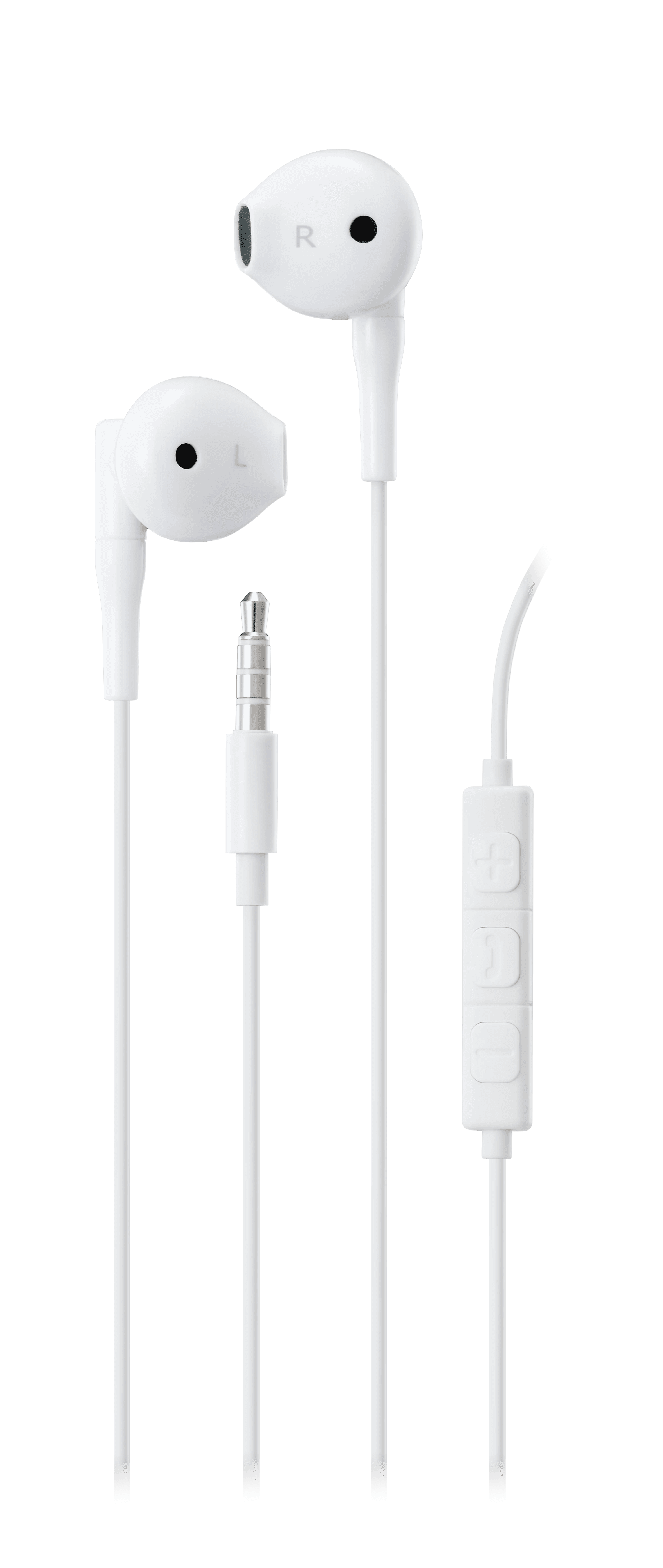 Ørepropper Semi-in-ear 3.5mm, Hvit