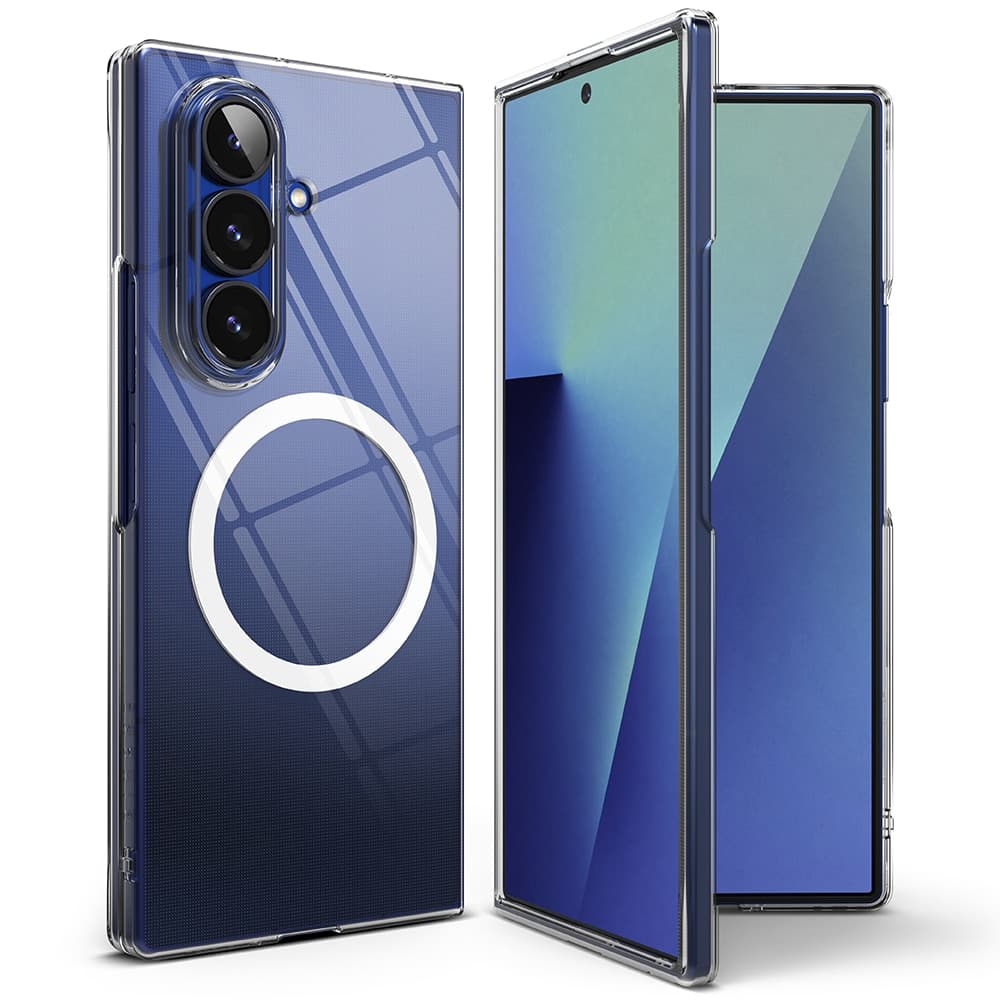 Samsung Galaxy Z Fold 7 Slankt magnetisk deksel, Gjennomsiktig