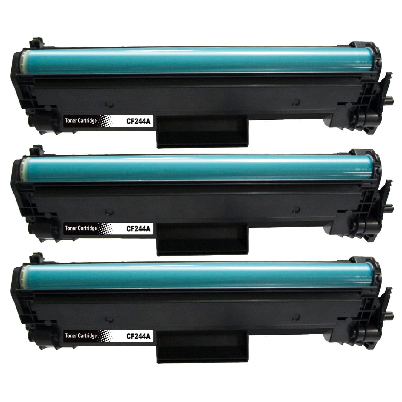 3-pack Toner HP LaserJet Pro M17a - erstatter HP 44A / CF244A, Svart, 1000 sider