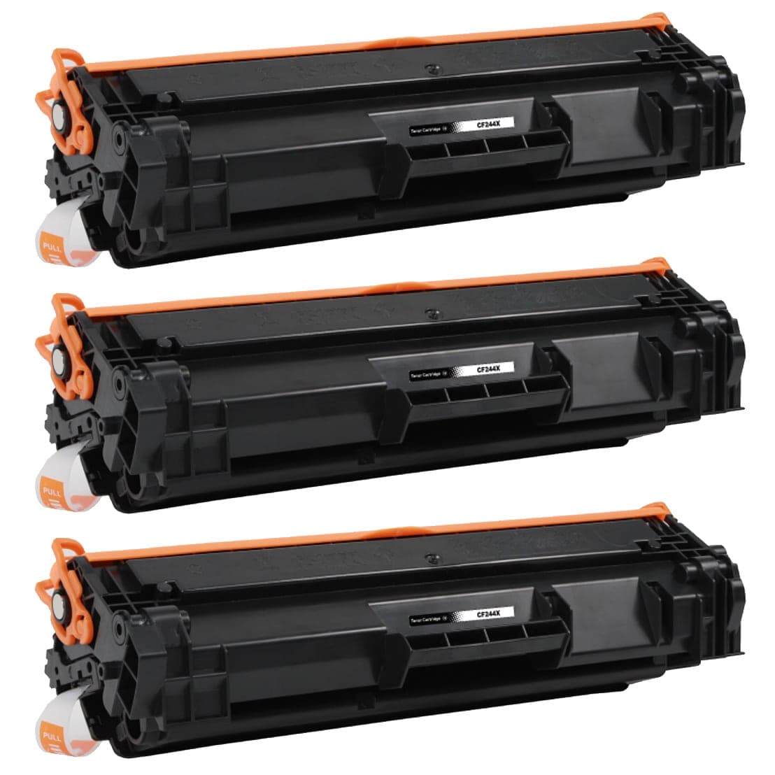 3-pack Toner HP LaserJet Pro M17a - erstatter HP 44X / CF244X, Svart, 2000 sider