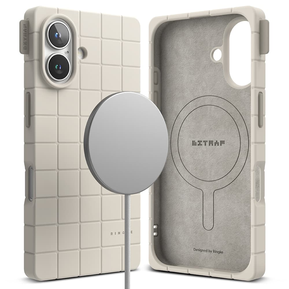 iPhone 16 MagSafe Bitmap silikondeksel, Stone