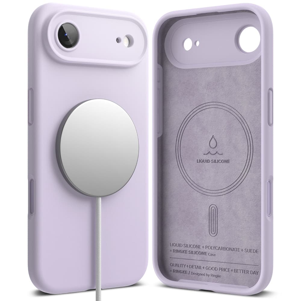 iPhone Air MagSafe silikondeksel, Light Purple