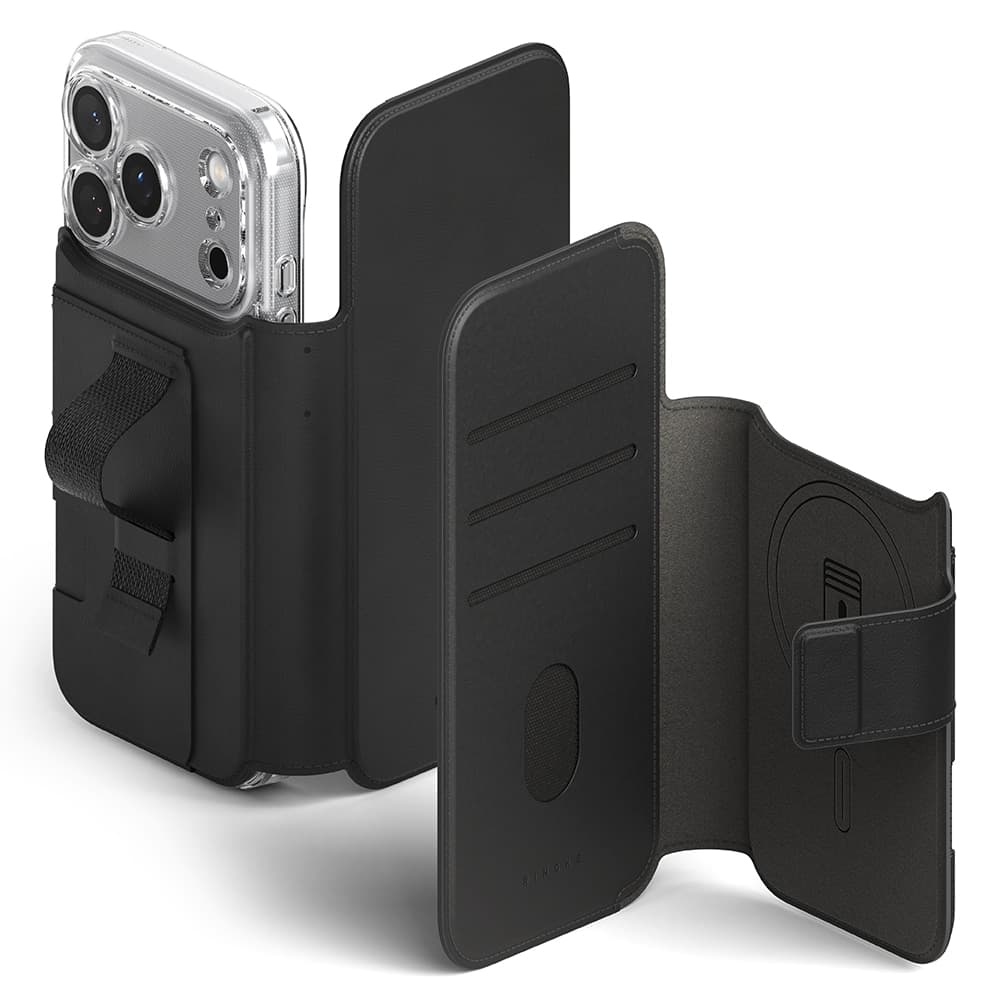 iPhone 17 Pro Folio Grip Wallet Magnetic, Svart