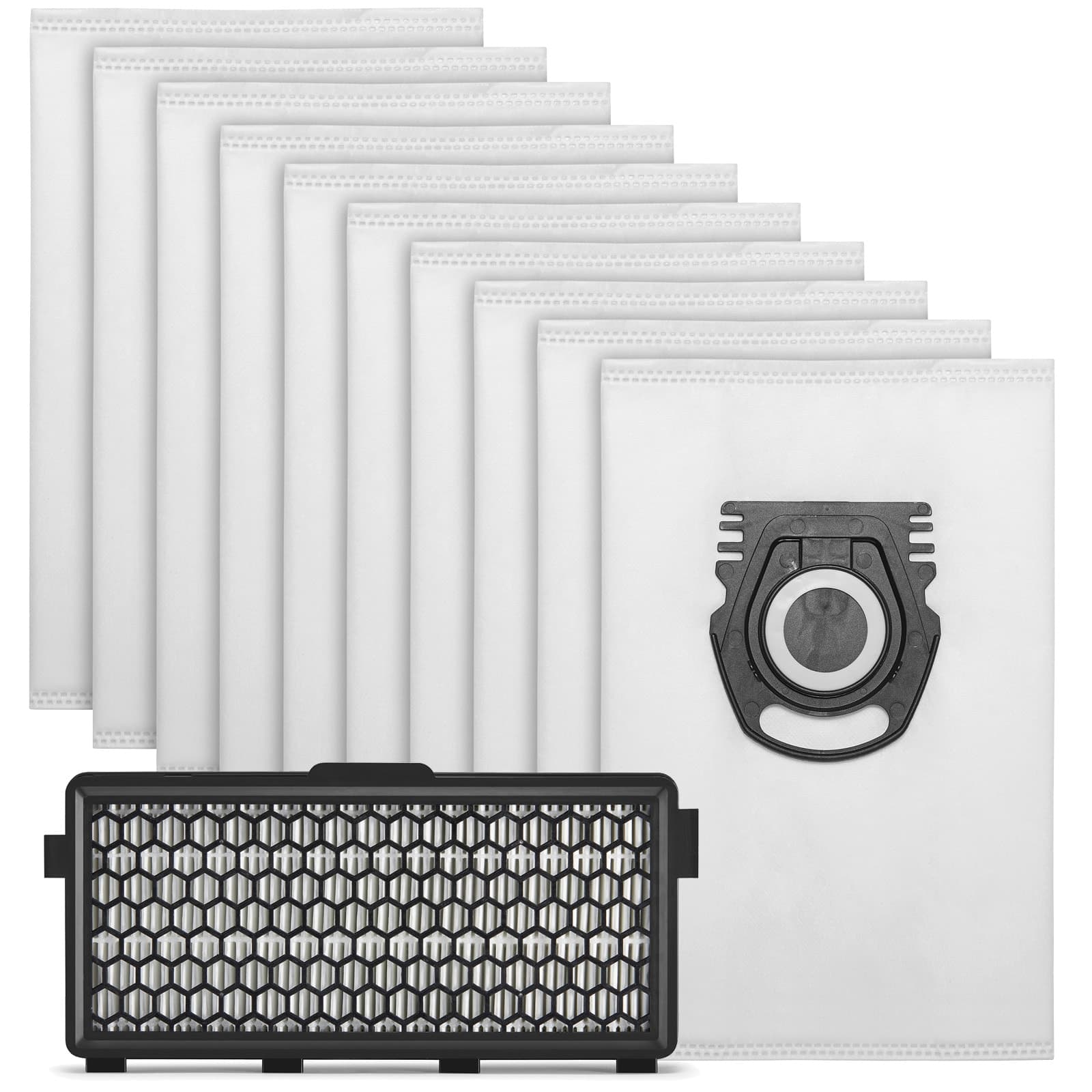 Rengjøringspakke: Støvsugerposer 10 stk + HEPA-filter - passer til  Miele Guard S1