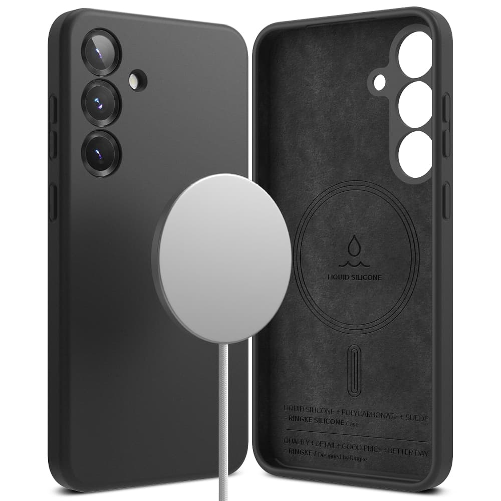 Samsung Galaxy S25 MagSafe silikondeksel, Black