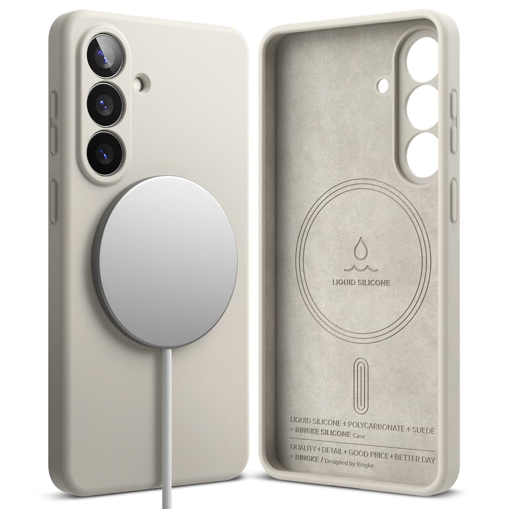 Samsung Galaxy S26 MagSafe silikondeksel, Stone