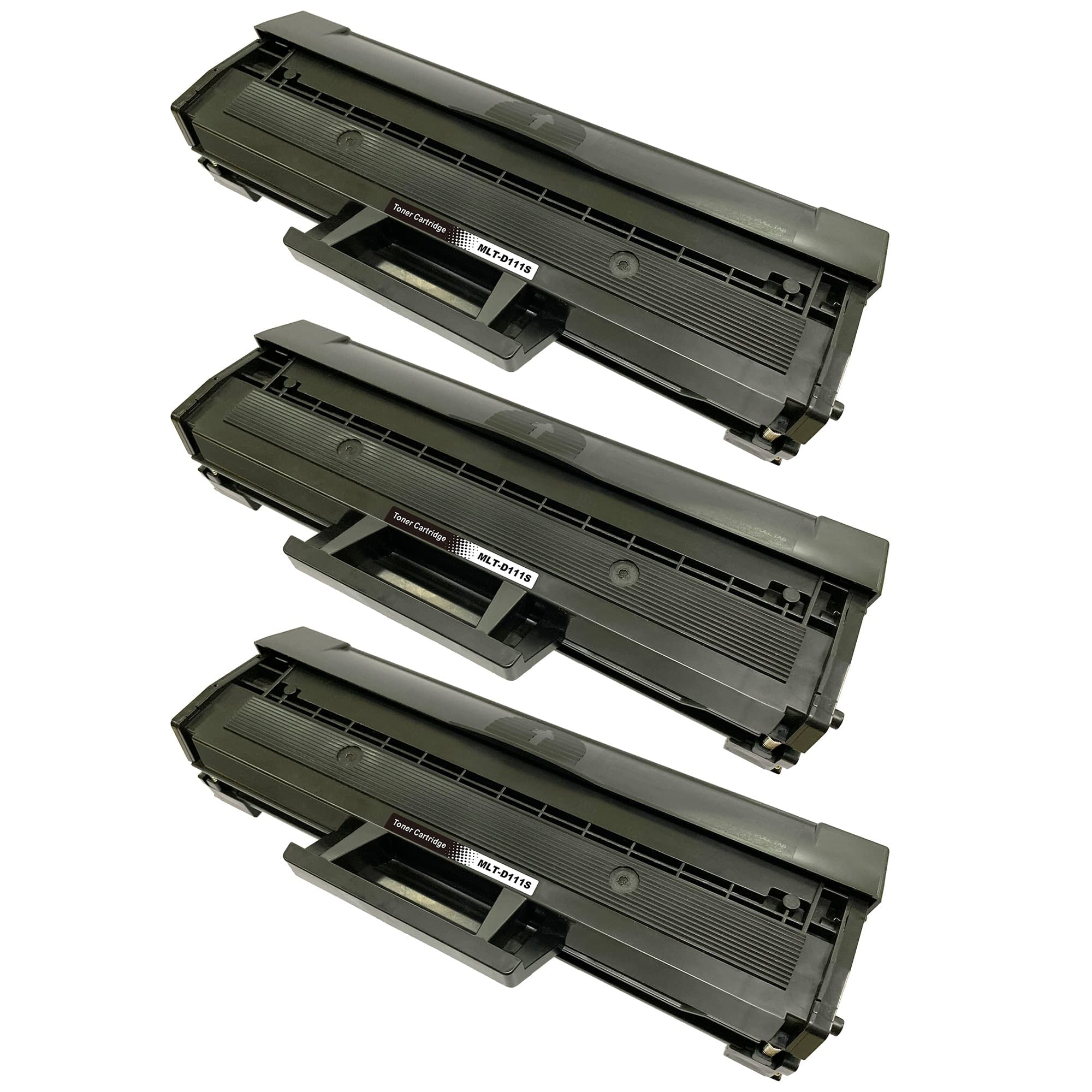 3-pack Toner Samsung Xpress SL‑M2026W - erstatter MLT-D111S, Svart, 1000 sider