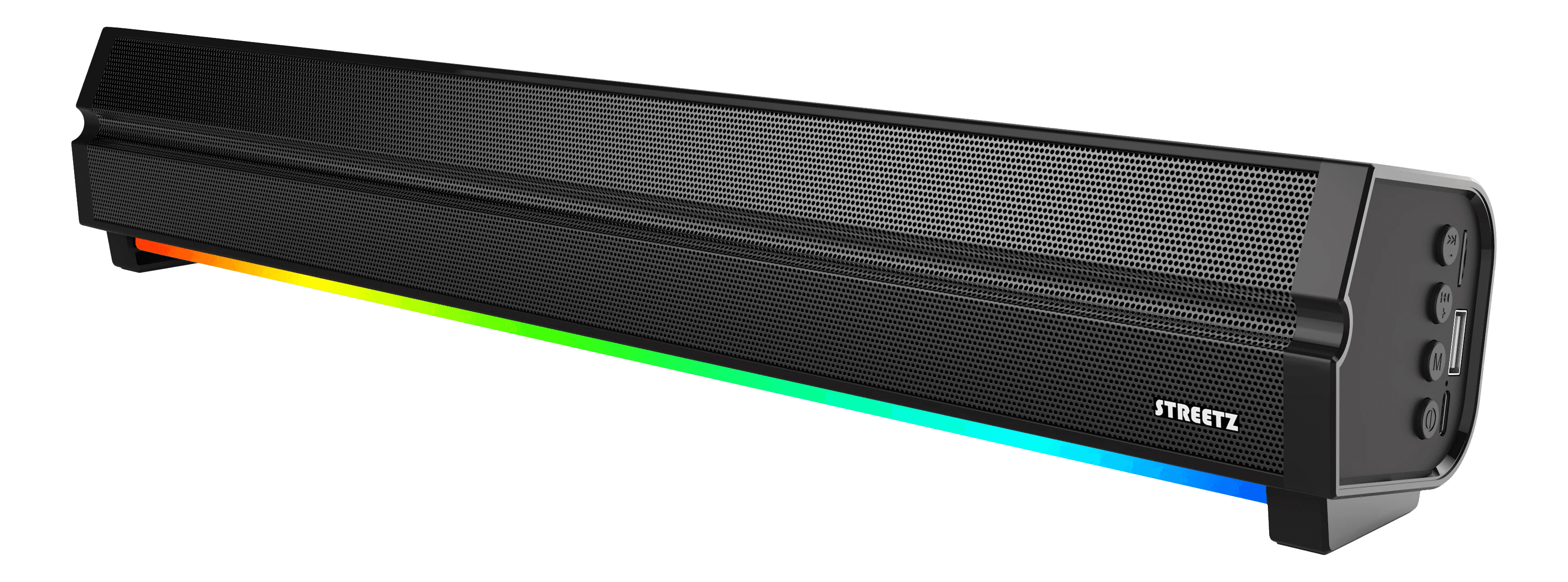 Bluetooth-høyttaler med RGB-belysning, Svart