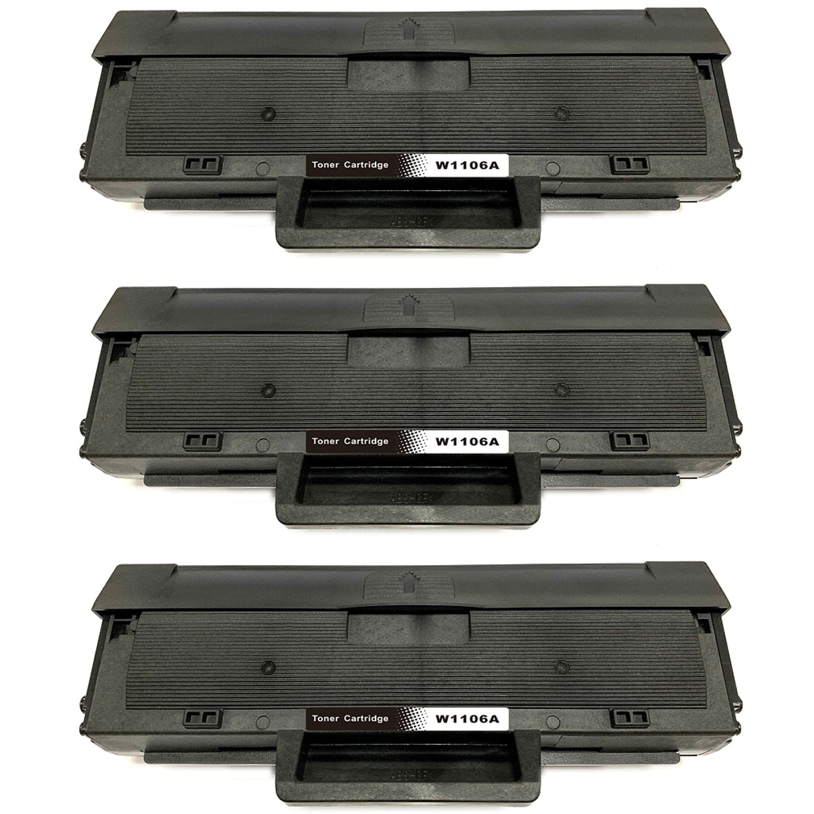 3-pack Toner HP Laser 107w - erstatter HP 106A / W1106A, Svart, 1000 sider