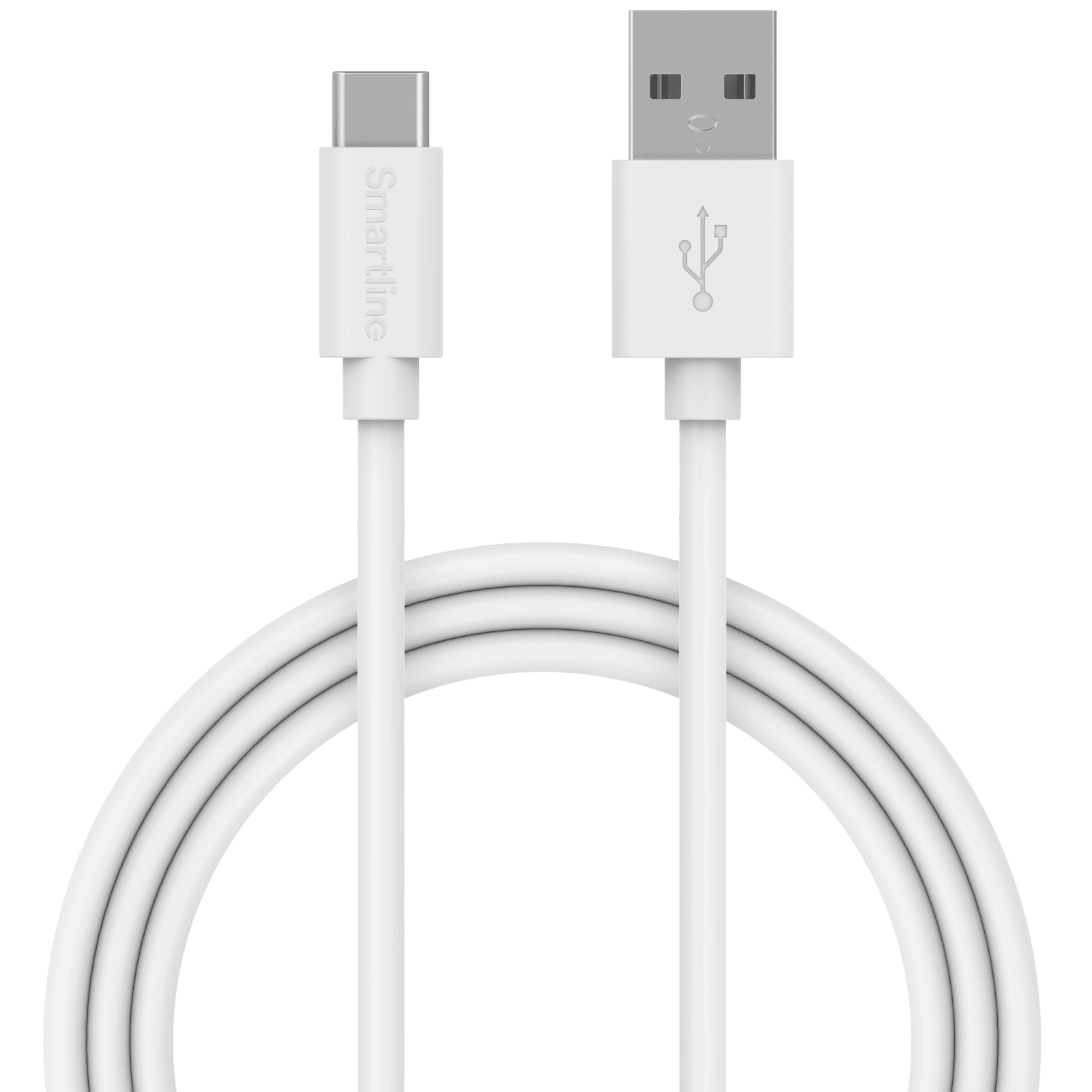 Ladekabel 3m USB-A - USB-C, Hvit