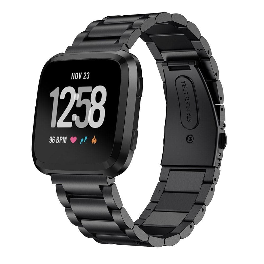 Fitbit Versa 2/Versa Elegant lenkereim i metall, Svart