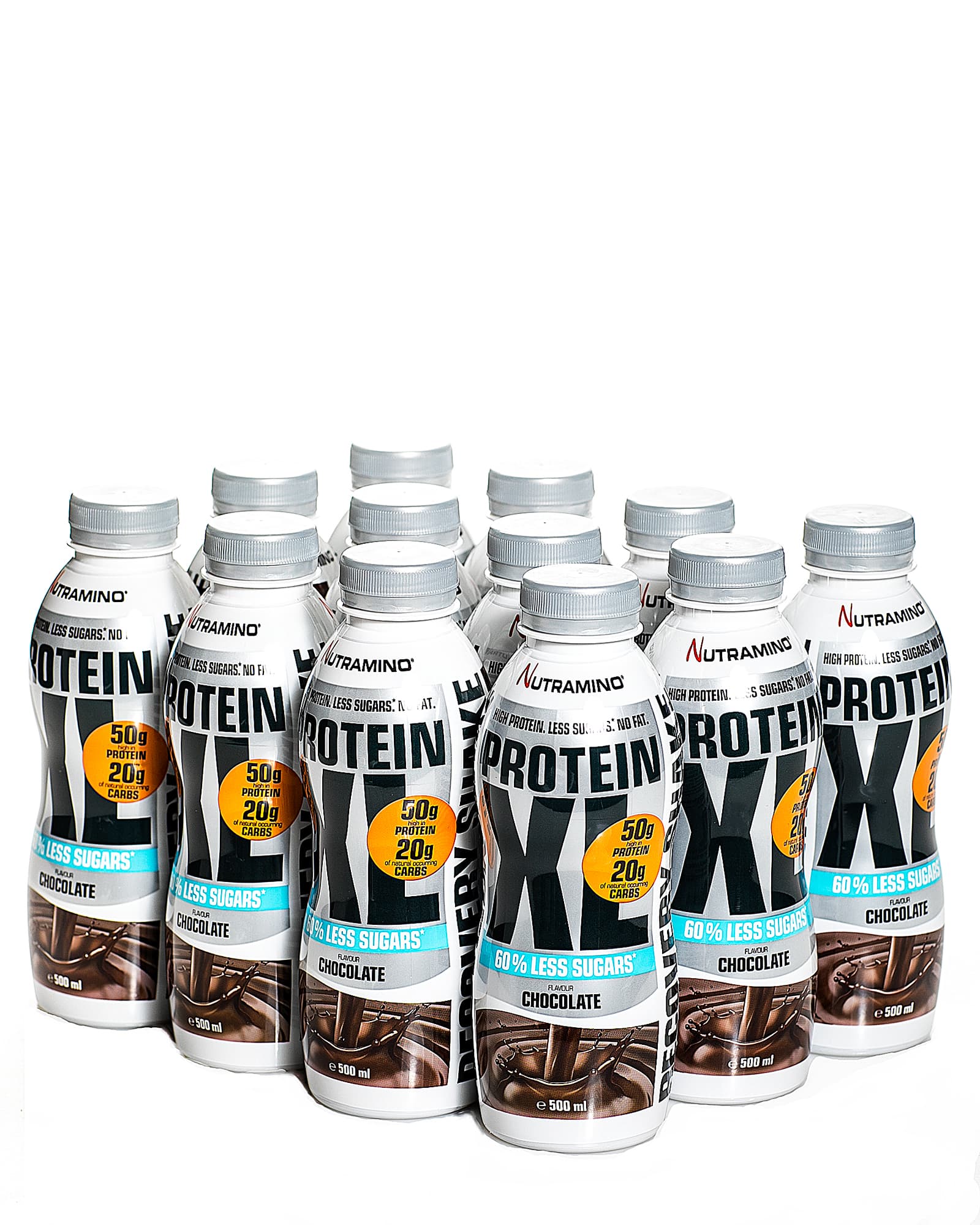 Nutramino Protein XL Less Sugars Shake Chocolate 12x500ml