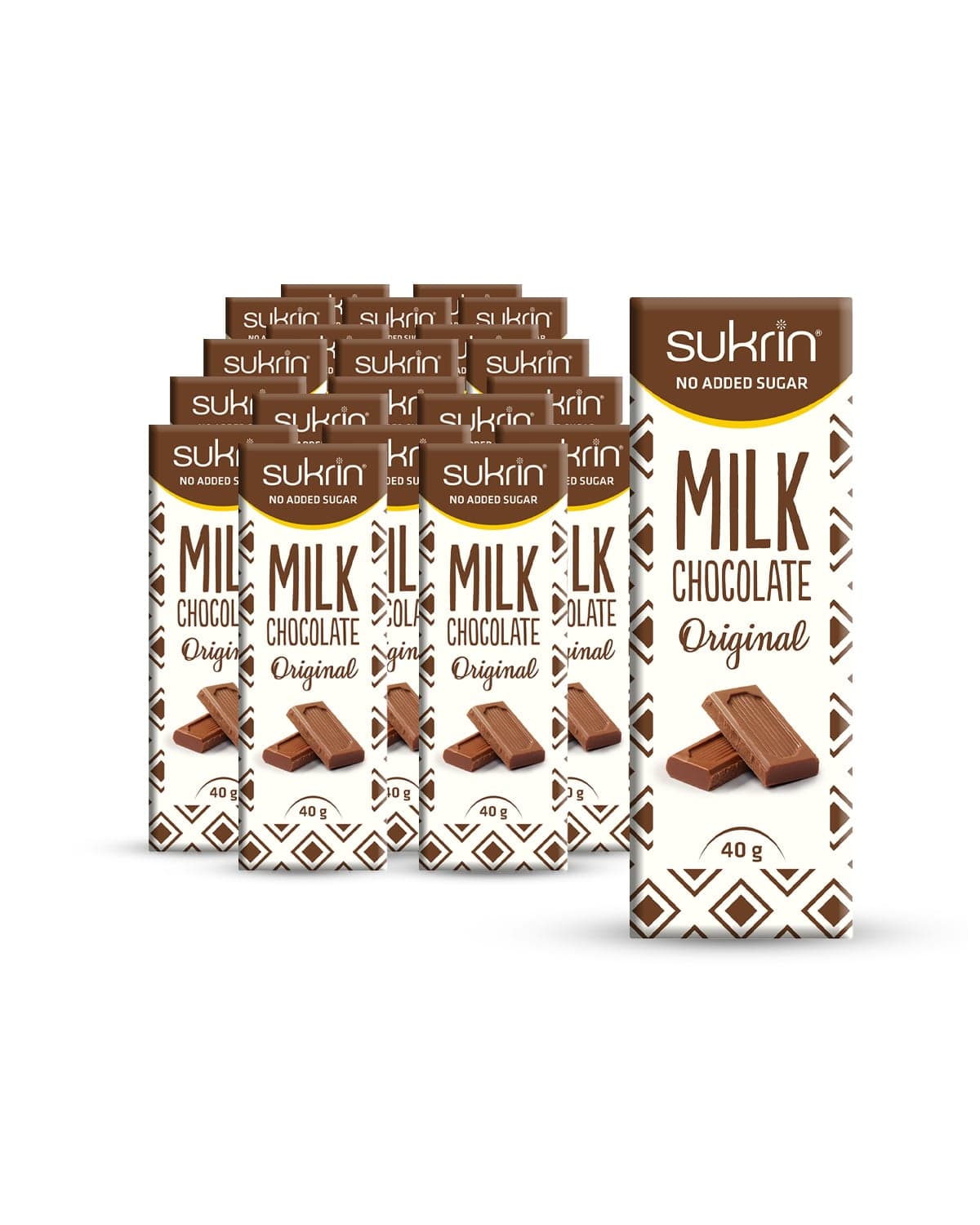 Funksjonell Mat Sukrin Melkesjokolade 20x40g