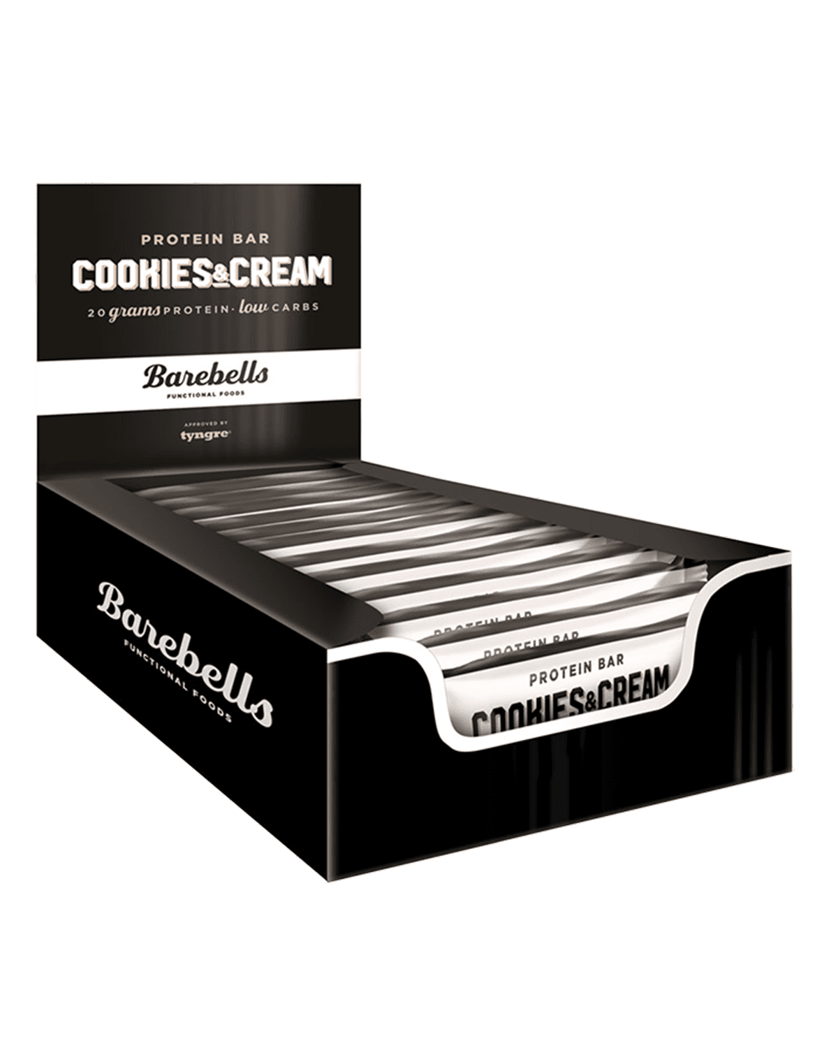 Barebells Protein Bar Cookies &amp; Cream 12x55g