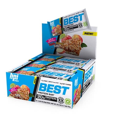 BPI Best Protein Bars Apple Crumb Cake 12x69g