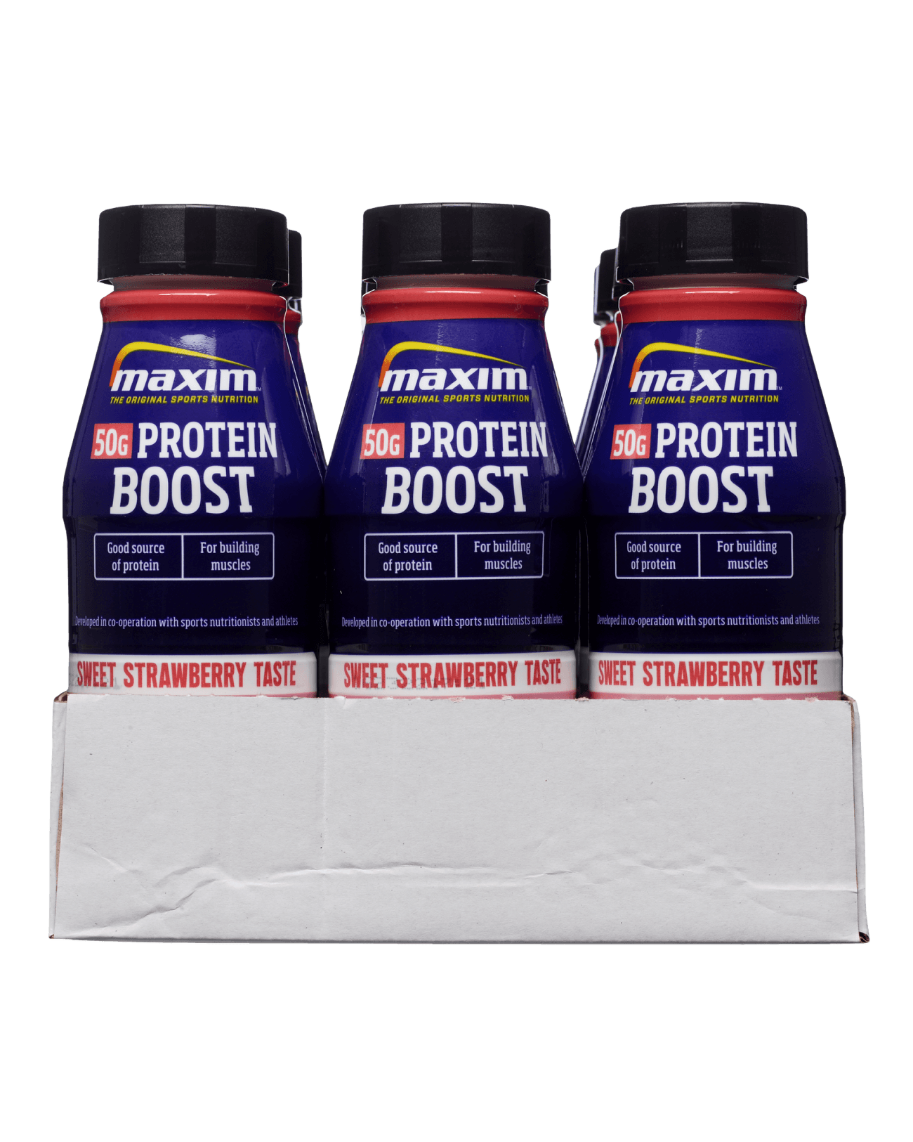 Maxim 50g Protein Boost Sweet Strawberry 12x480ml