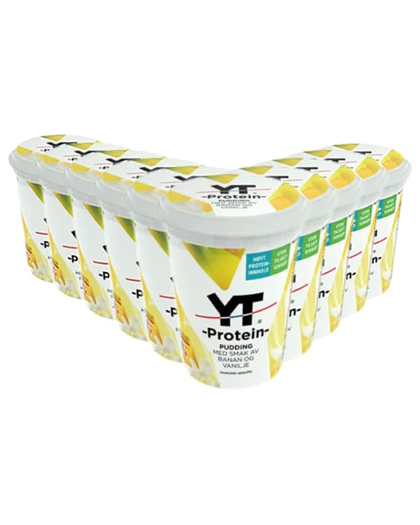 YT Proteinpudding Vanilje 10x190g - TIPAKNING