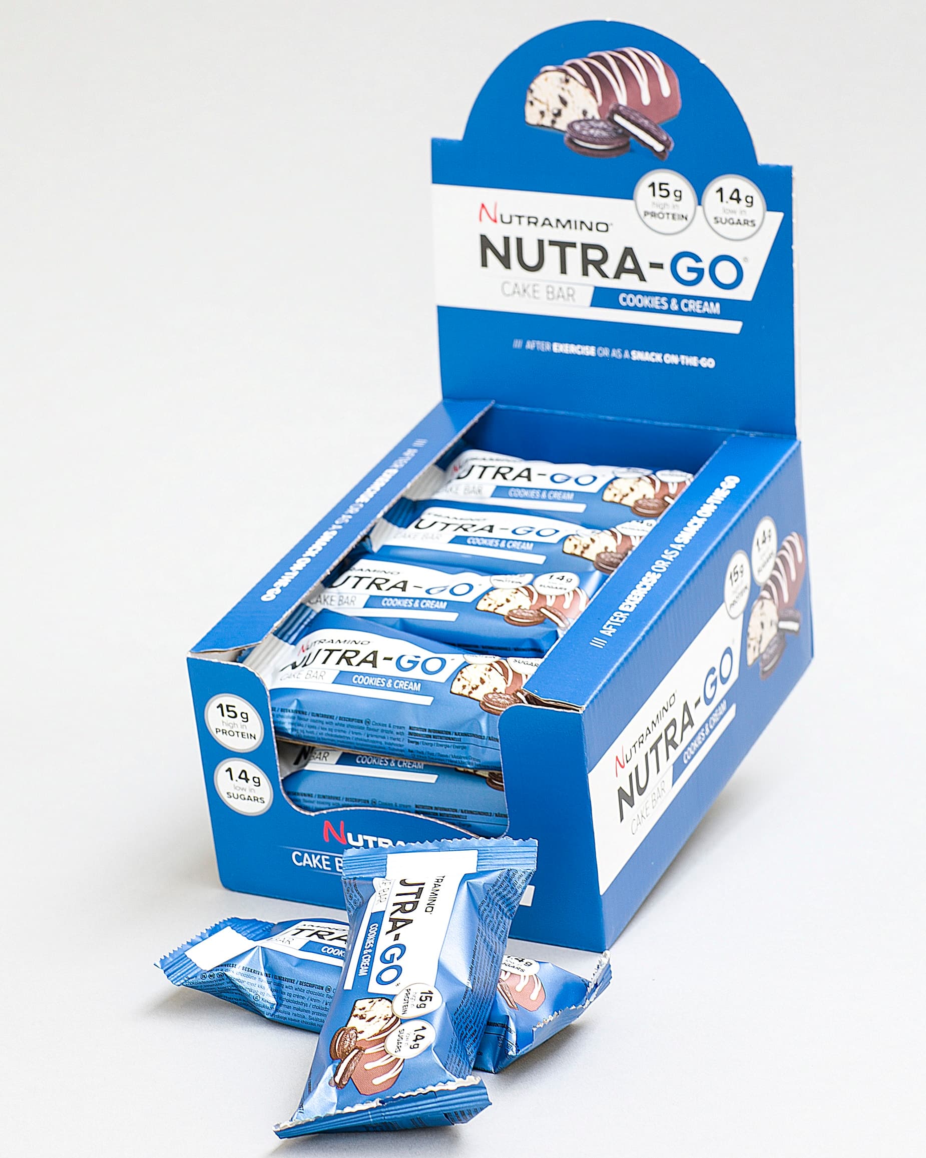 Nutramino Go Cake Bar Cookies &amp; Cream 12x57g