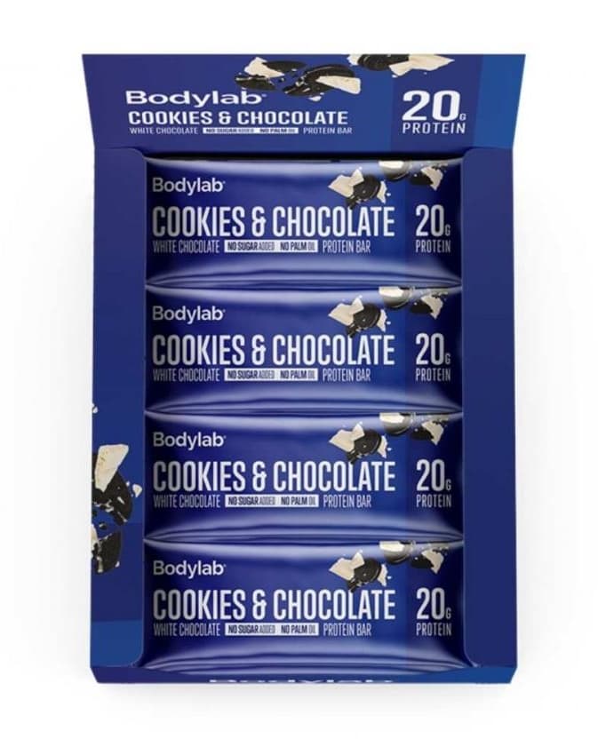 Bodylab Protein Bar Cookies &amp; White Chocolate 12x55g