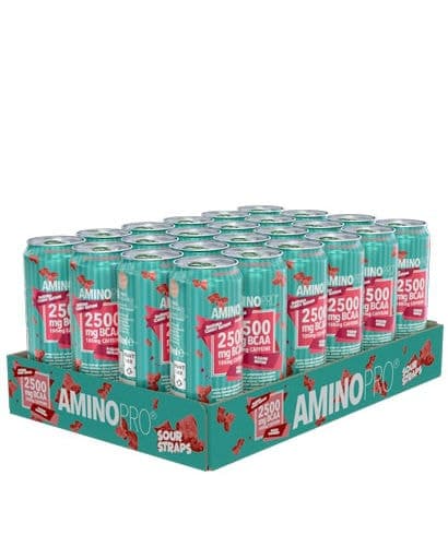 FCB Amino Pro Candy Edition Sour Straps 24x330ml - GODTERISMAK!