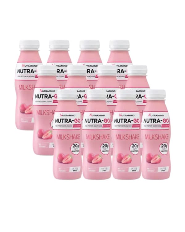 Nutramino Go Protein Milkshake Strawberry 12x330ml