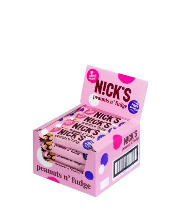Nick's Sugarfree Peanuts &amp; Fudge Chocolate 20x40g