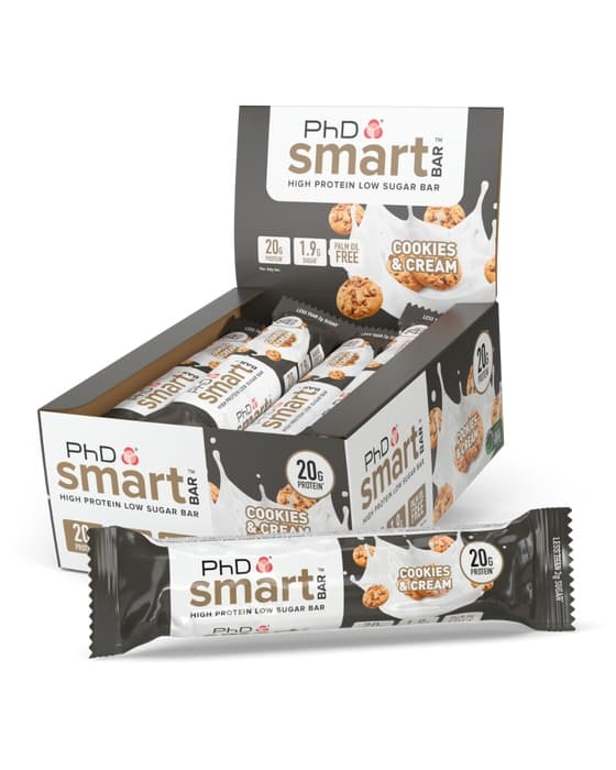 PhD Smart Bars Cookies &amp; Cream 12x64g