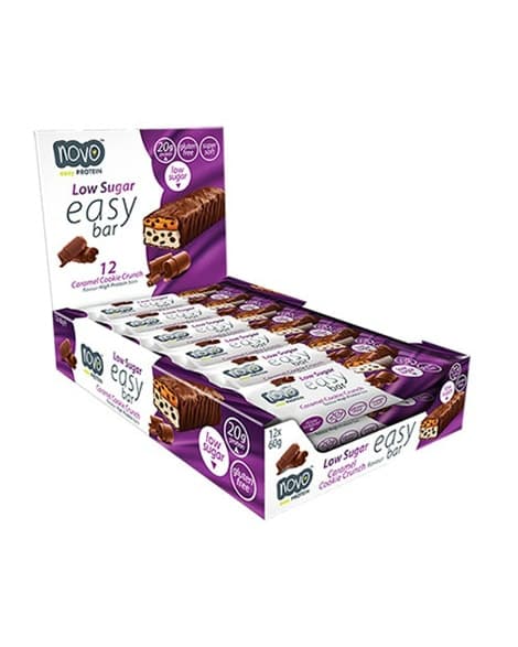 Novo Low Sugar Easy Bar - Caramel Cookie Crunch 12x60g