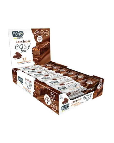 Novo Low Sugar Easy Bar - Chocolate Caramel 12x60g