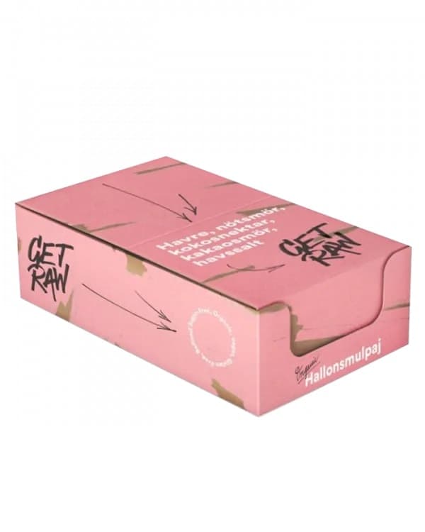 Get Raw Organic Bar Raspberry &amp; Almond 12x42g