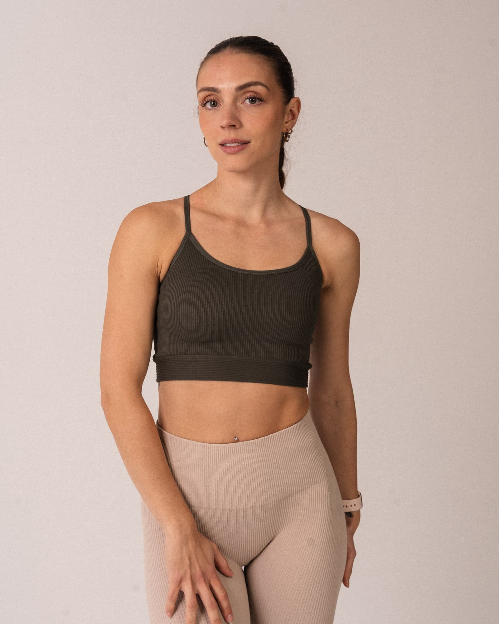 Bumpro Perfect Rib Bra Military Green