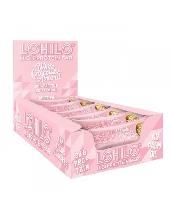 Lohilo Protein Bar White Chocolate Almond 12x55g