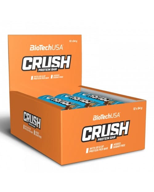 BioTech Crush Bars Toffee Coconut 12x64g