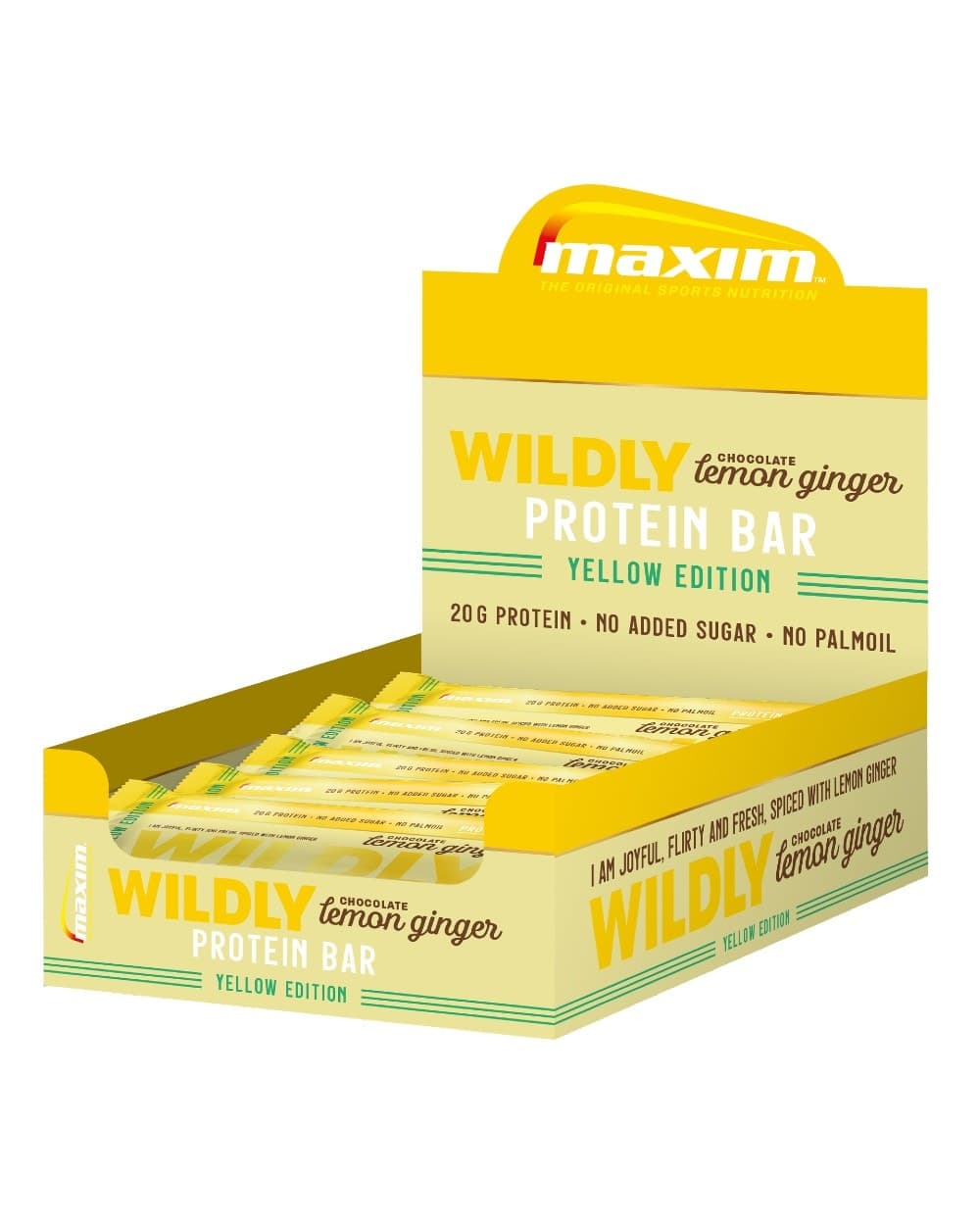 Maxim Wildly Lemon Ginger Proteinbar 12x57g