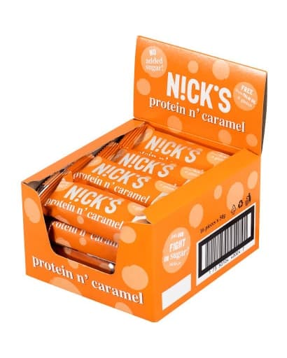 Nick's Proteinbar Protein &amp; Caramel 16x50g