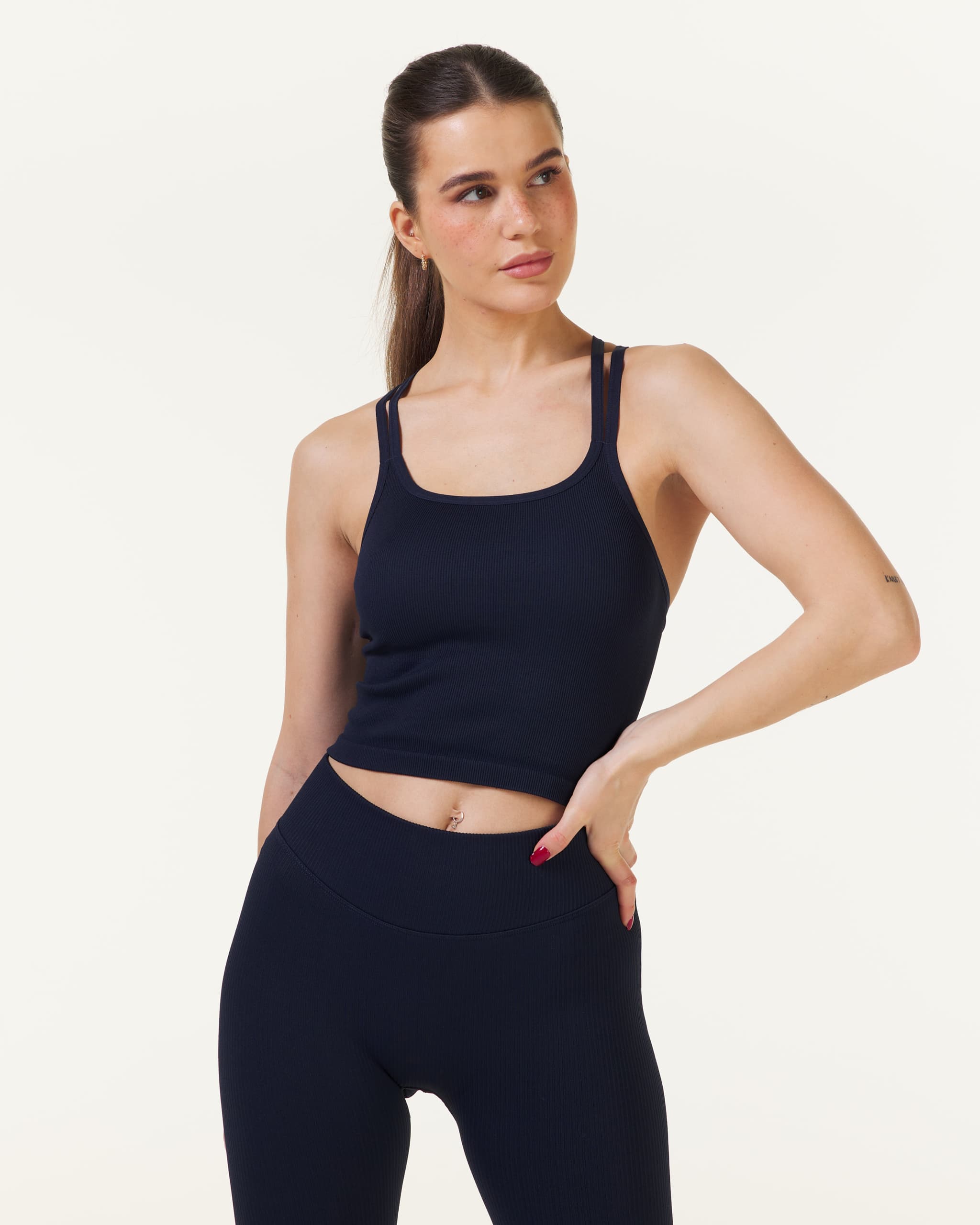 Bumpro Perfect Rib Croptop Navy