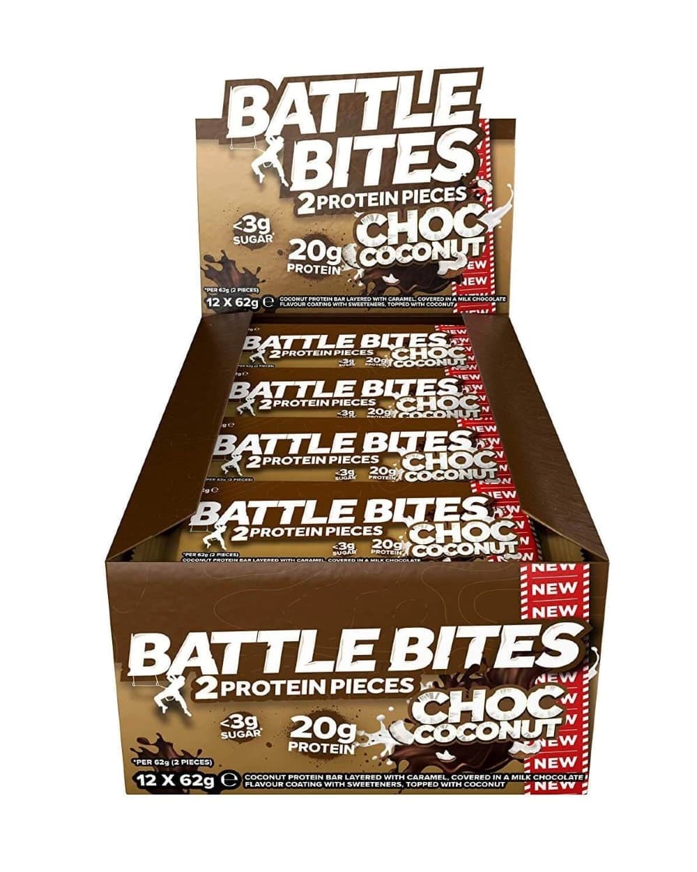 Battle Snacks Choc Coconut 12x62g